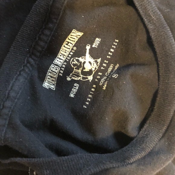 🖤 TRUE RELIGION logo tshirt S - Picture 5 of 5